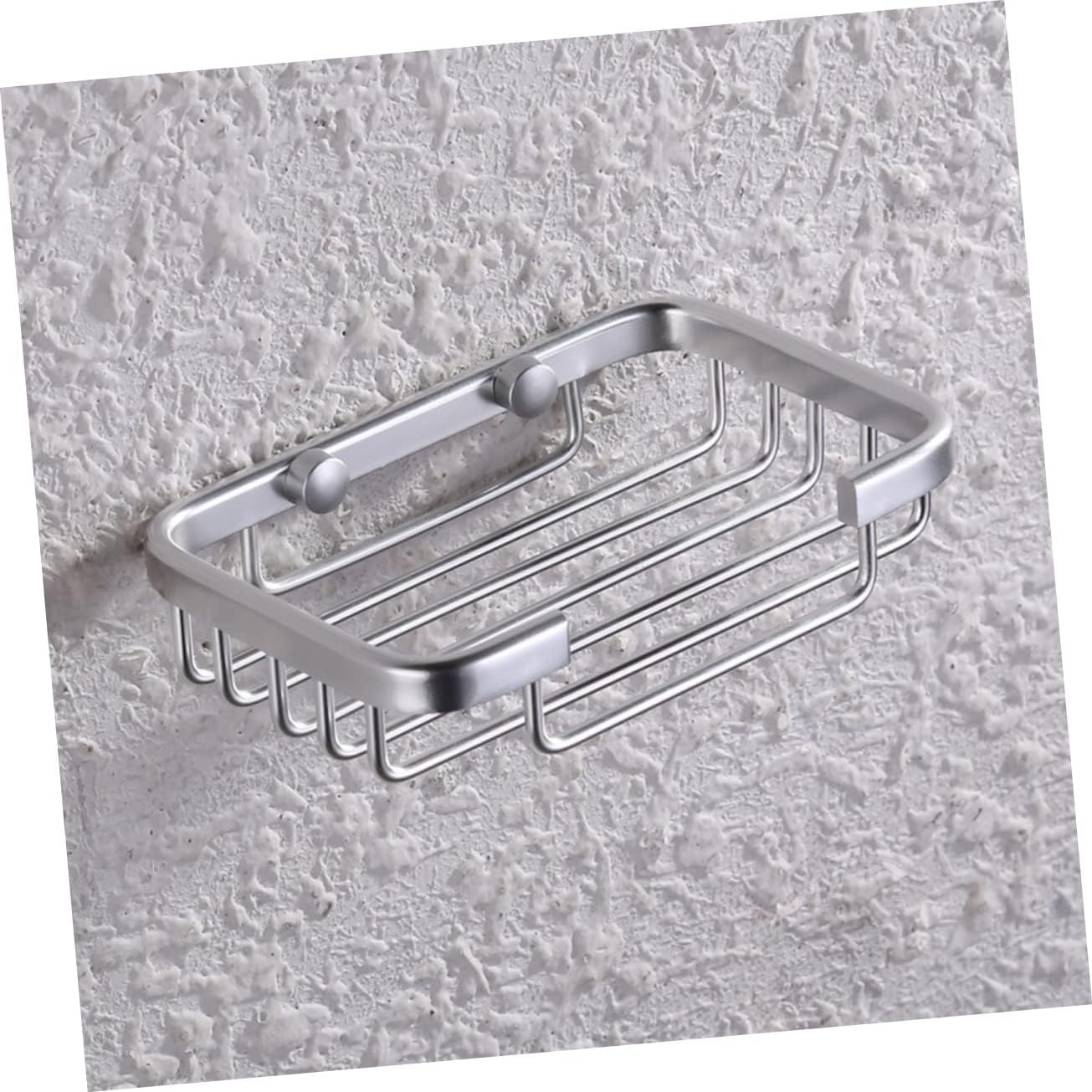 GLEAVI Aluminium Soap Holder Silver Drain Soap Dish