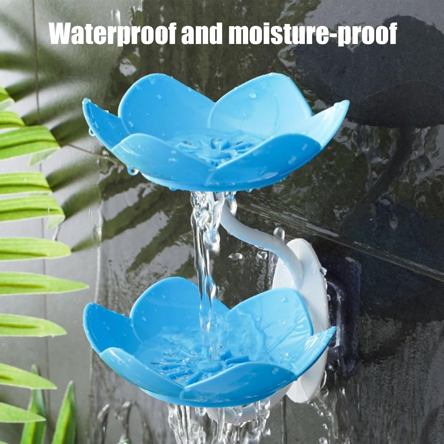 Double Layer Soap Dish with Suction Cup Holder