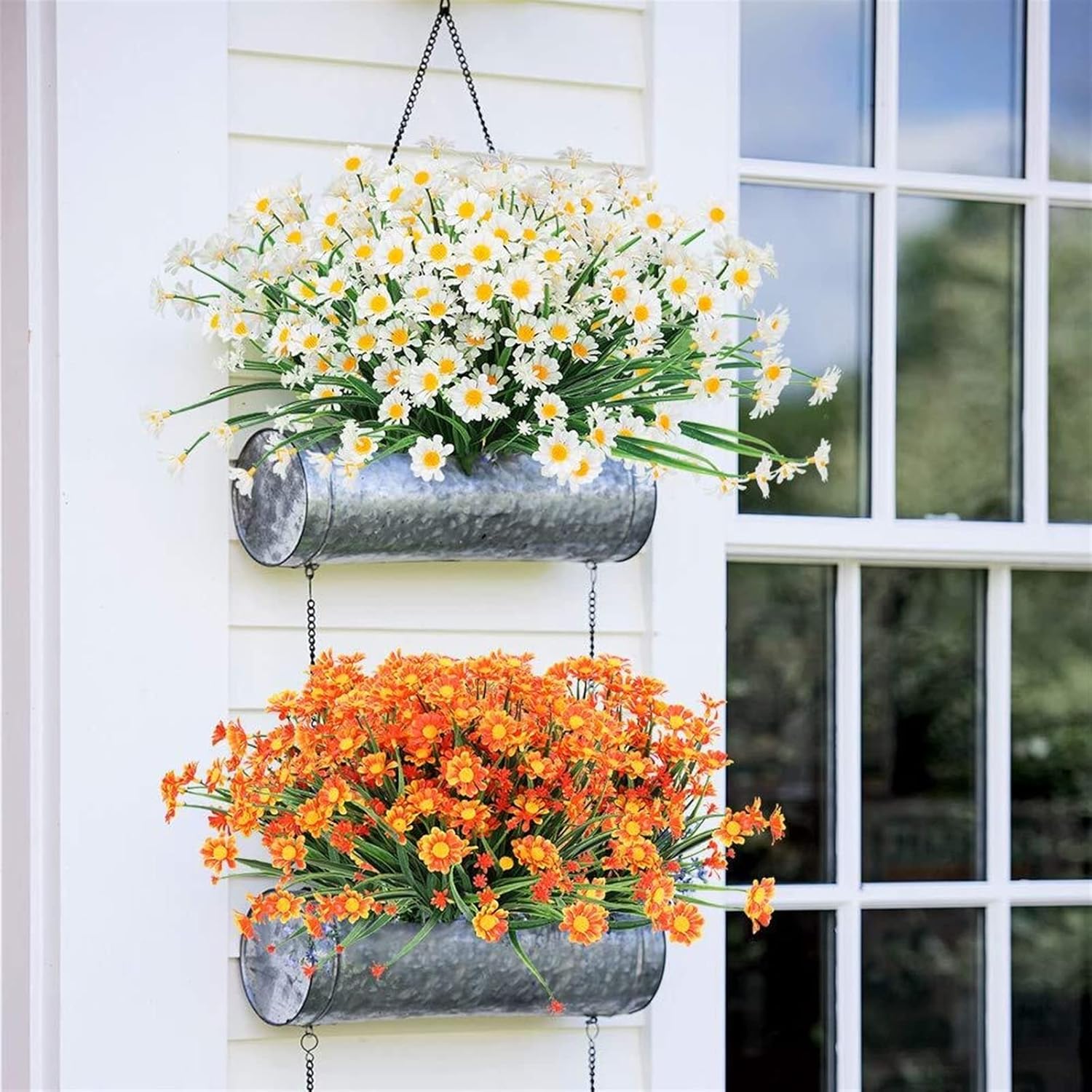 GaRcan Artificial Daisies Flowers UV Resistant Outdoor Decor 1