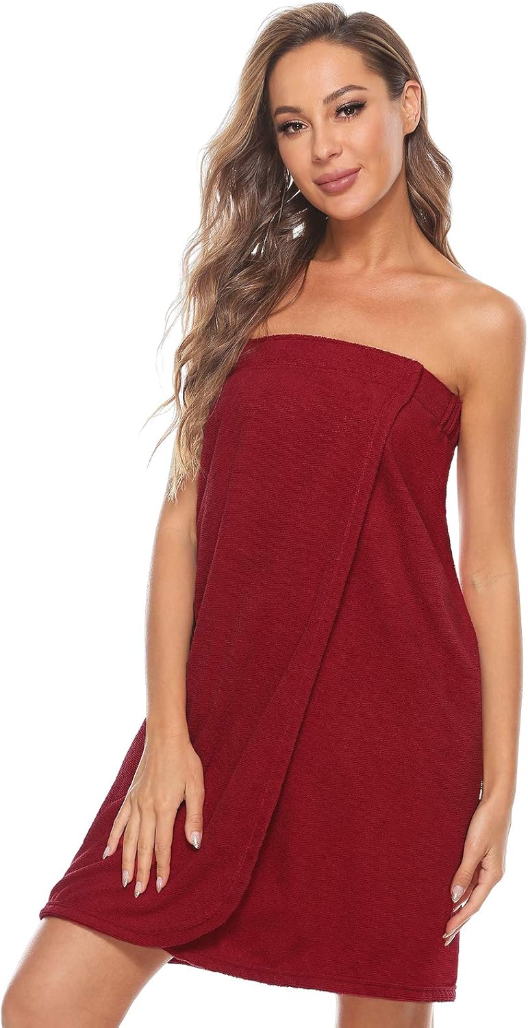 Orrpally Women Adjustable Bathrobe with Velcro Closure