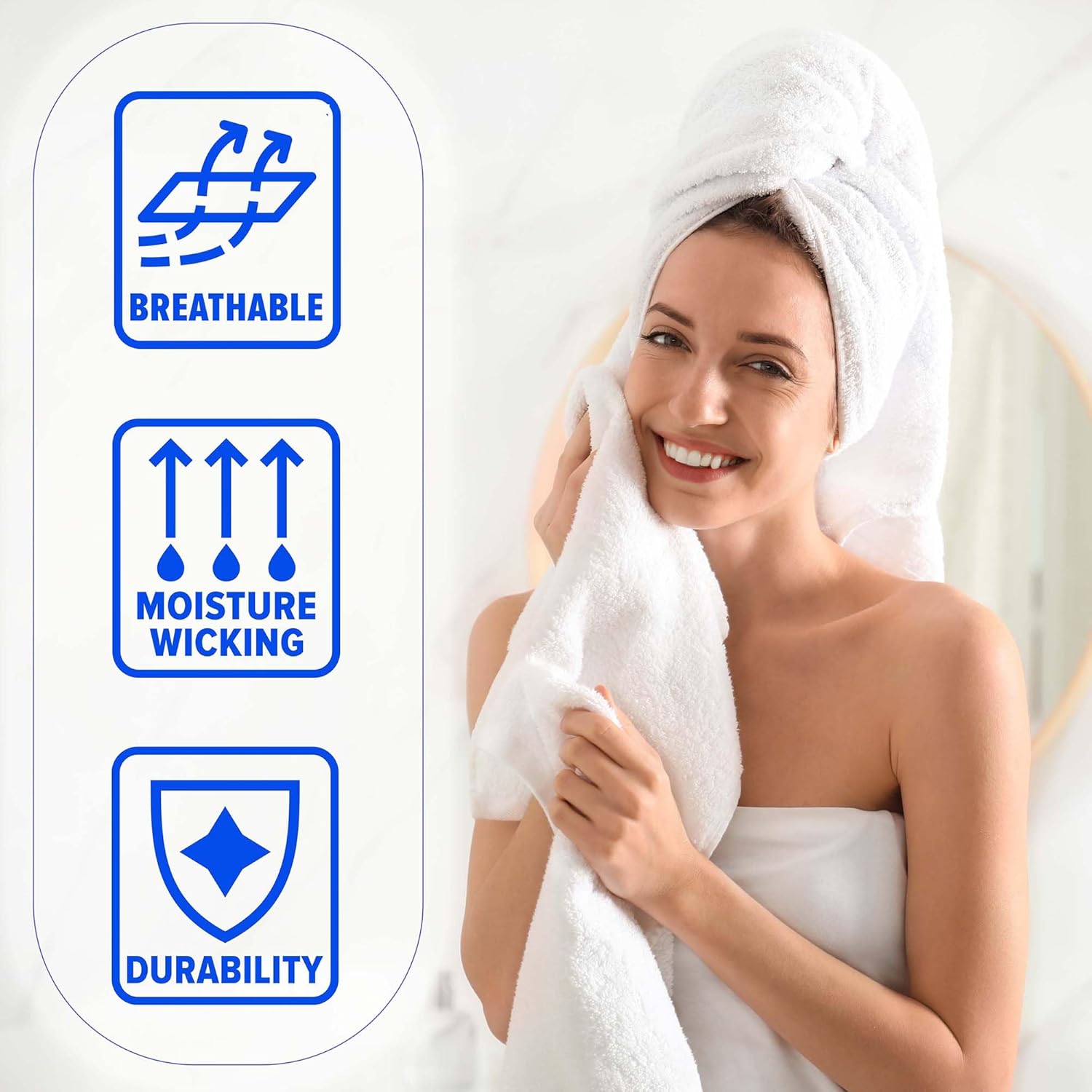 Superior Cotton 10-Piece Towel Set Brown
