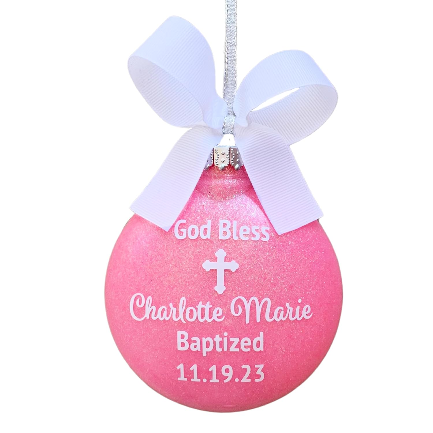 Personalized Baptism Ornament for Boys 2025