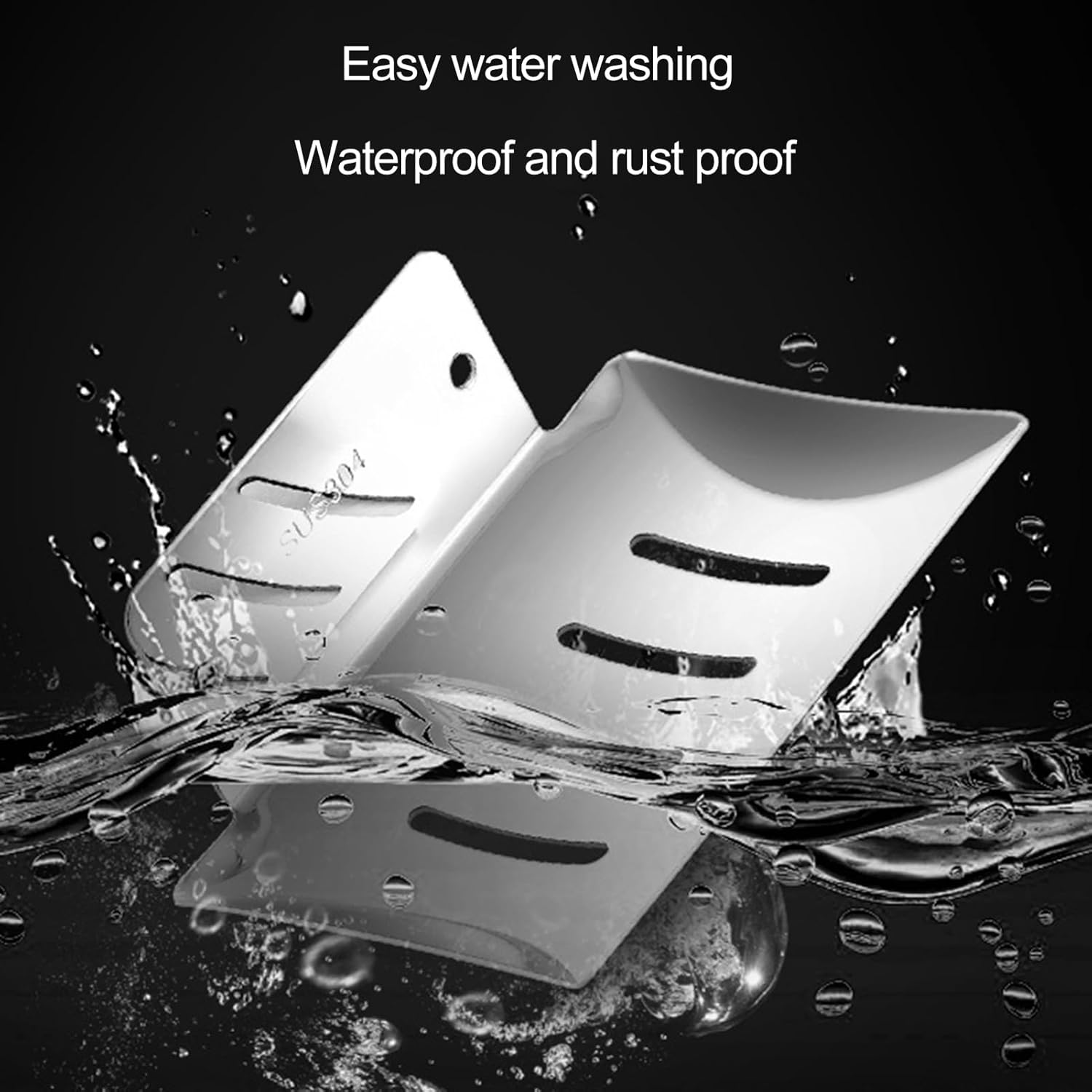 Stainless Steel Soap Holder for Bathroom and Kitchen