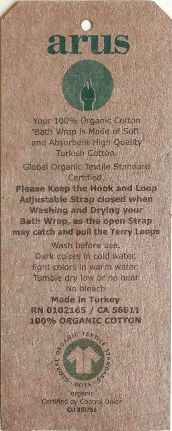 Arus Mens Organic Turkish Cotton Bathrobe 1