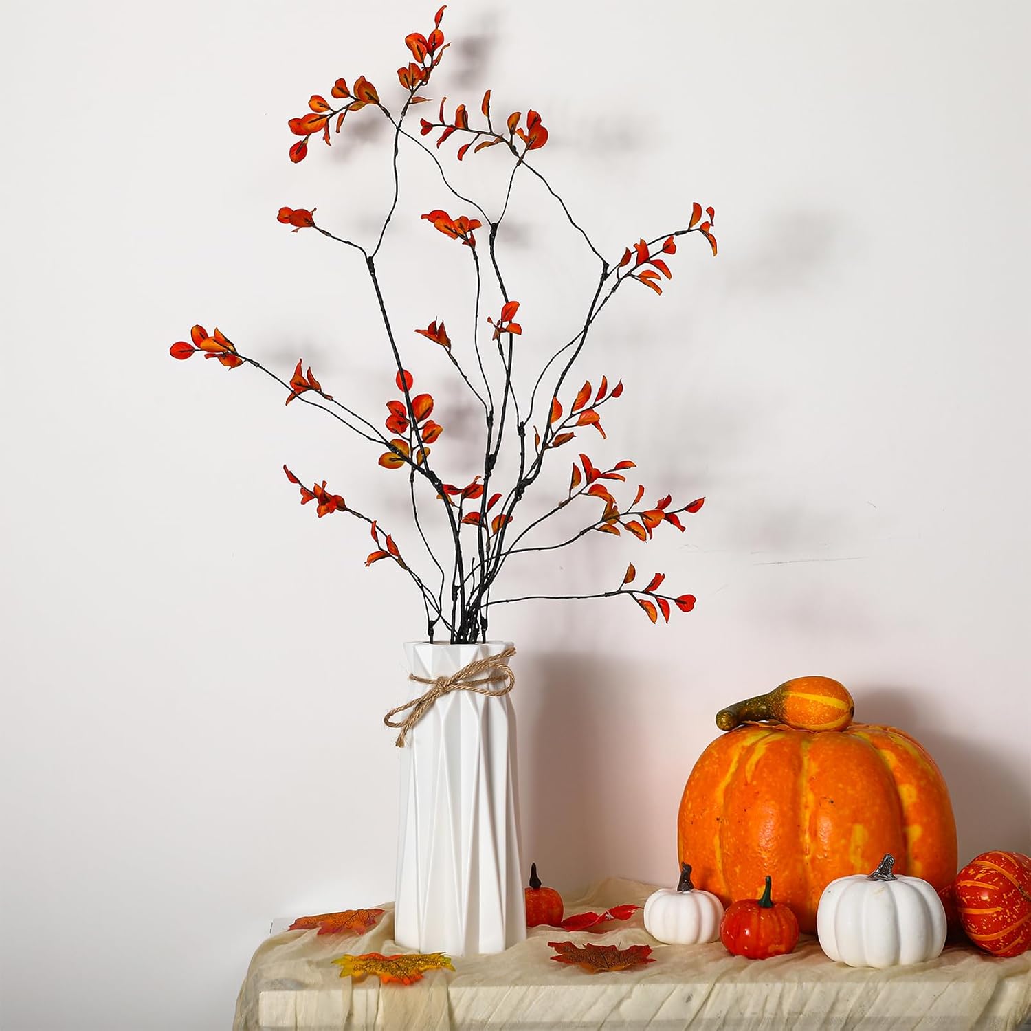 Riceshoot 6 Pcs Artificial Autumn Leaves Branches