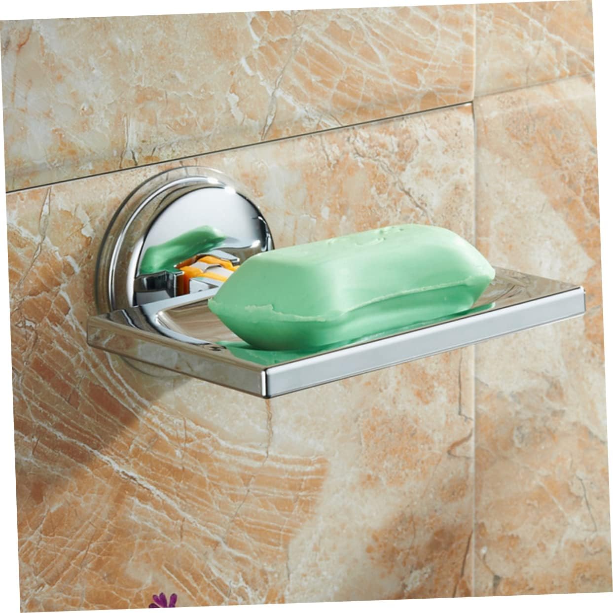 KONTONTY Wall Mount Soap Dish with Suction Cup