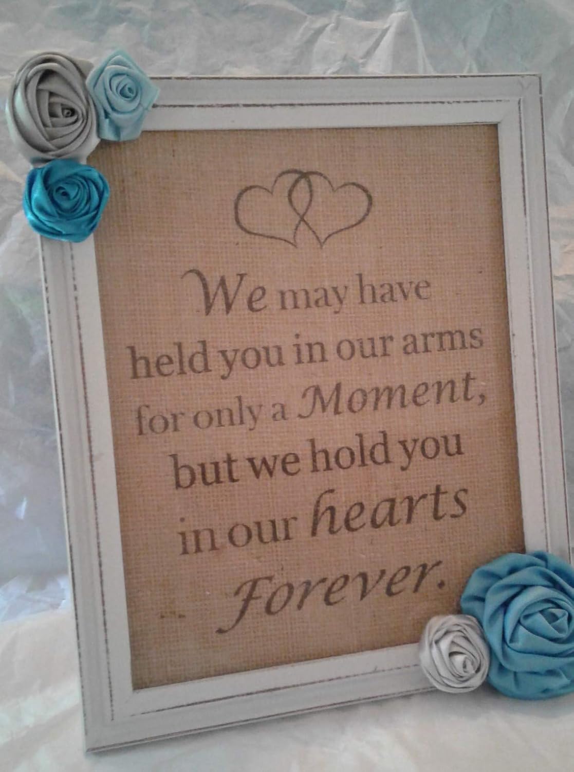Baby Boy Infant Memorial Sympathy Gift Frame
