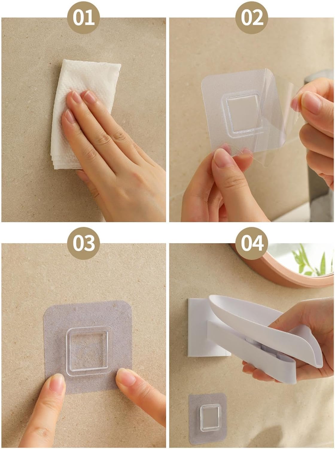 GLANSI Soap Dish Holder - Leaf Drain Soap Rack 1