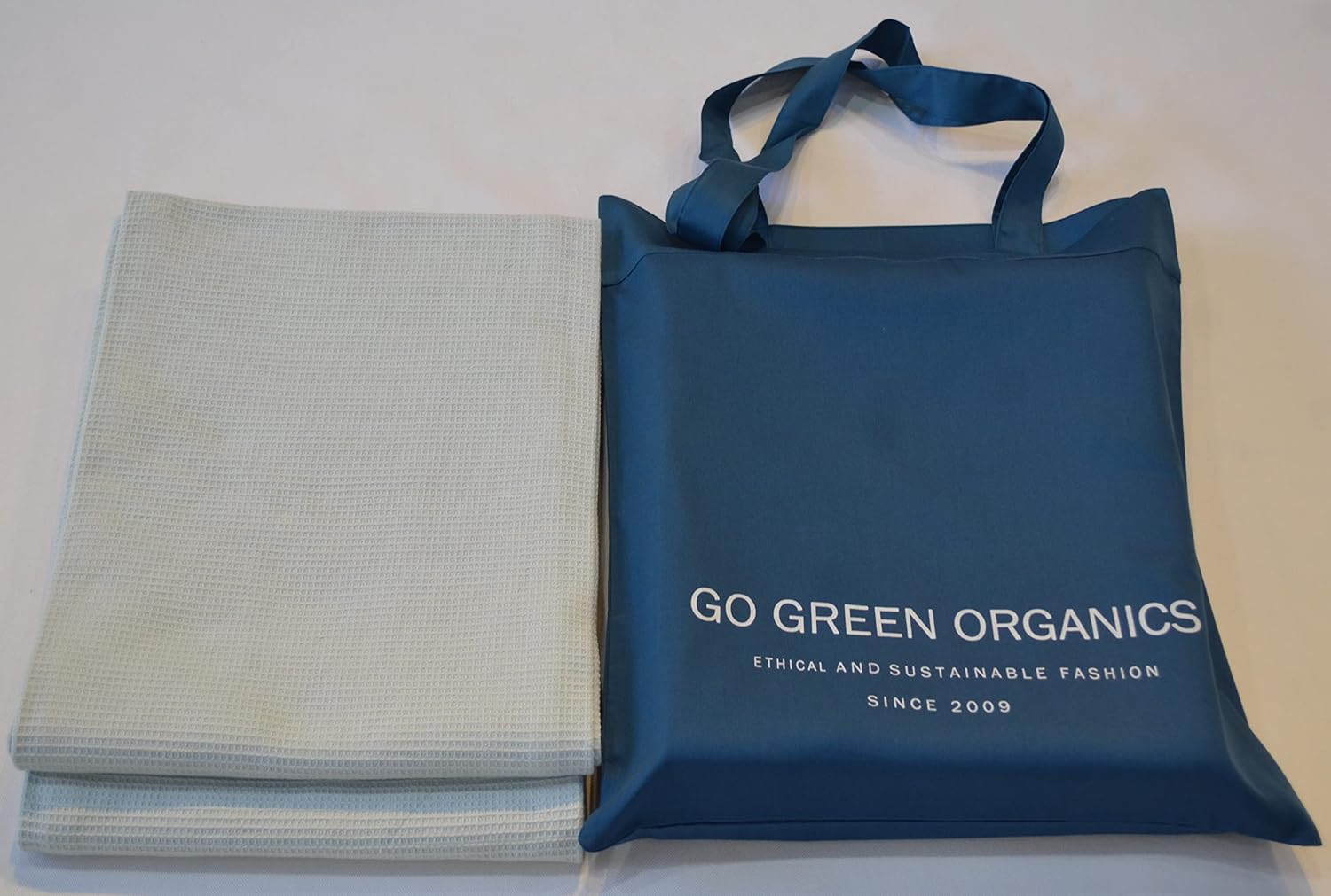 GO GREEN ORGANICS Waffle Bath Towel Pack of 2