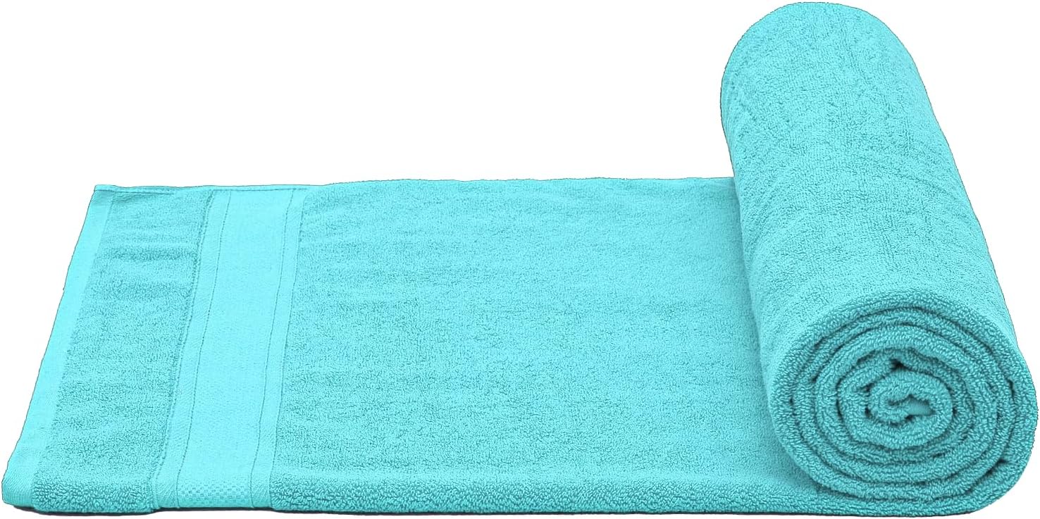 MoNiBloom 8-Piece Cotton Bath Towel Set - Turquoise