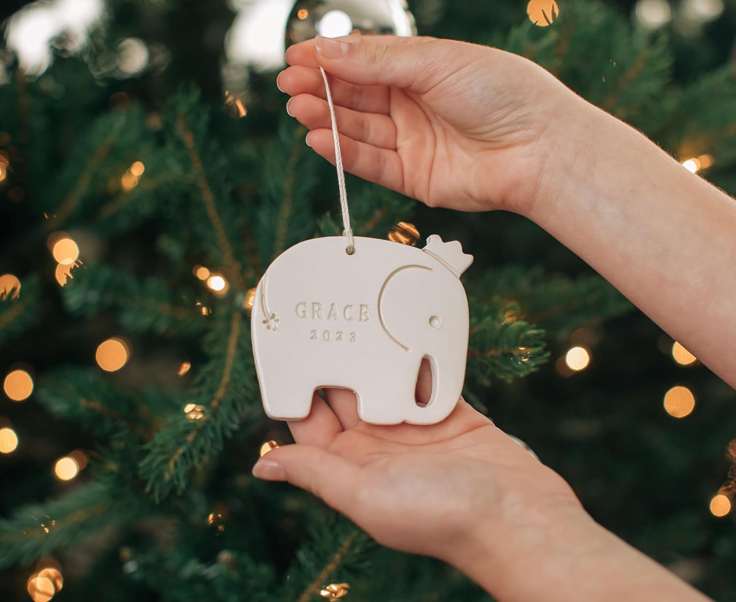 Personalized Babys First Christmas Ornament 2024