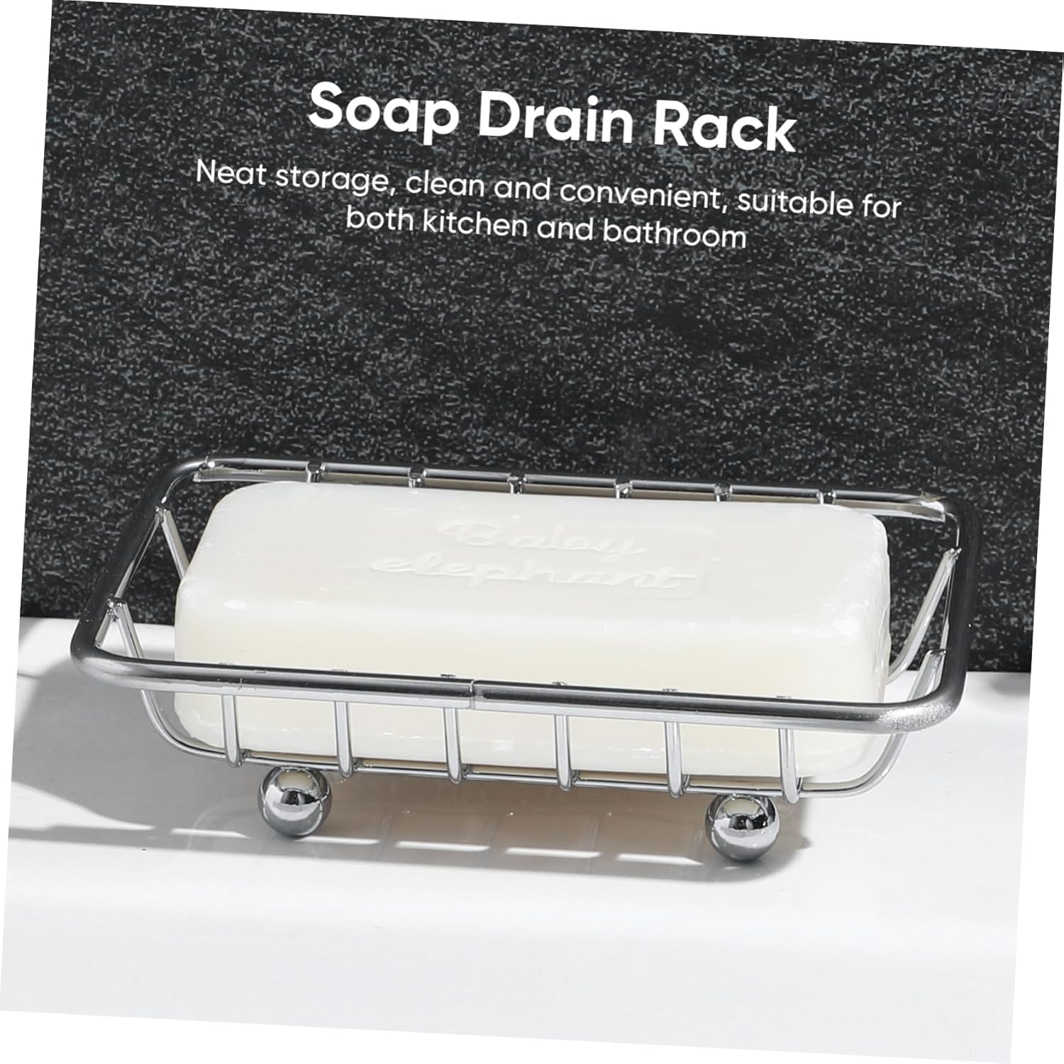 Zerodeko Metal Soap Holder with Draining Design