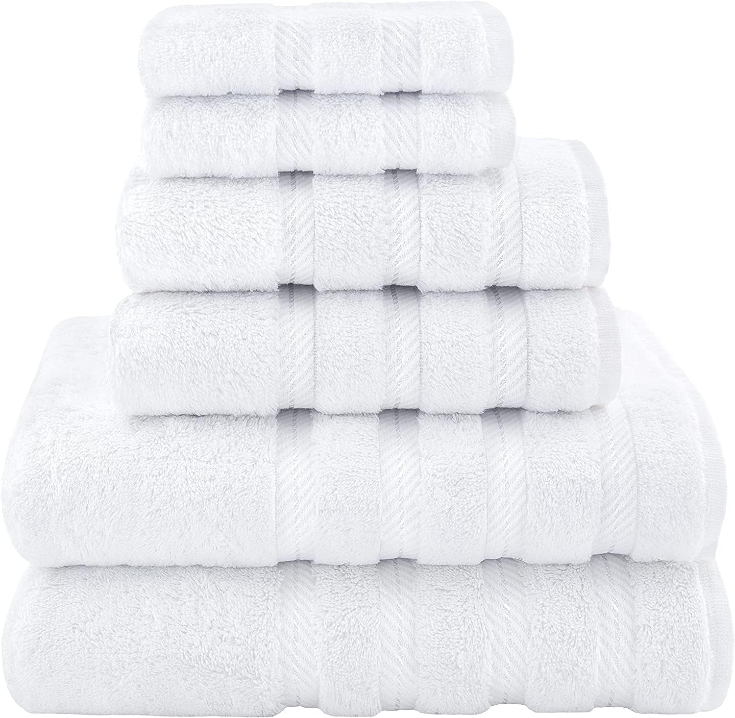 American Soft Linen White Bath Towel Set 170 Sets