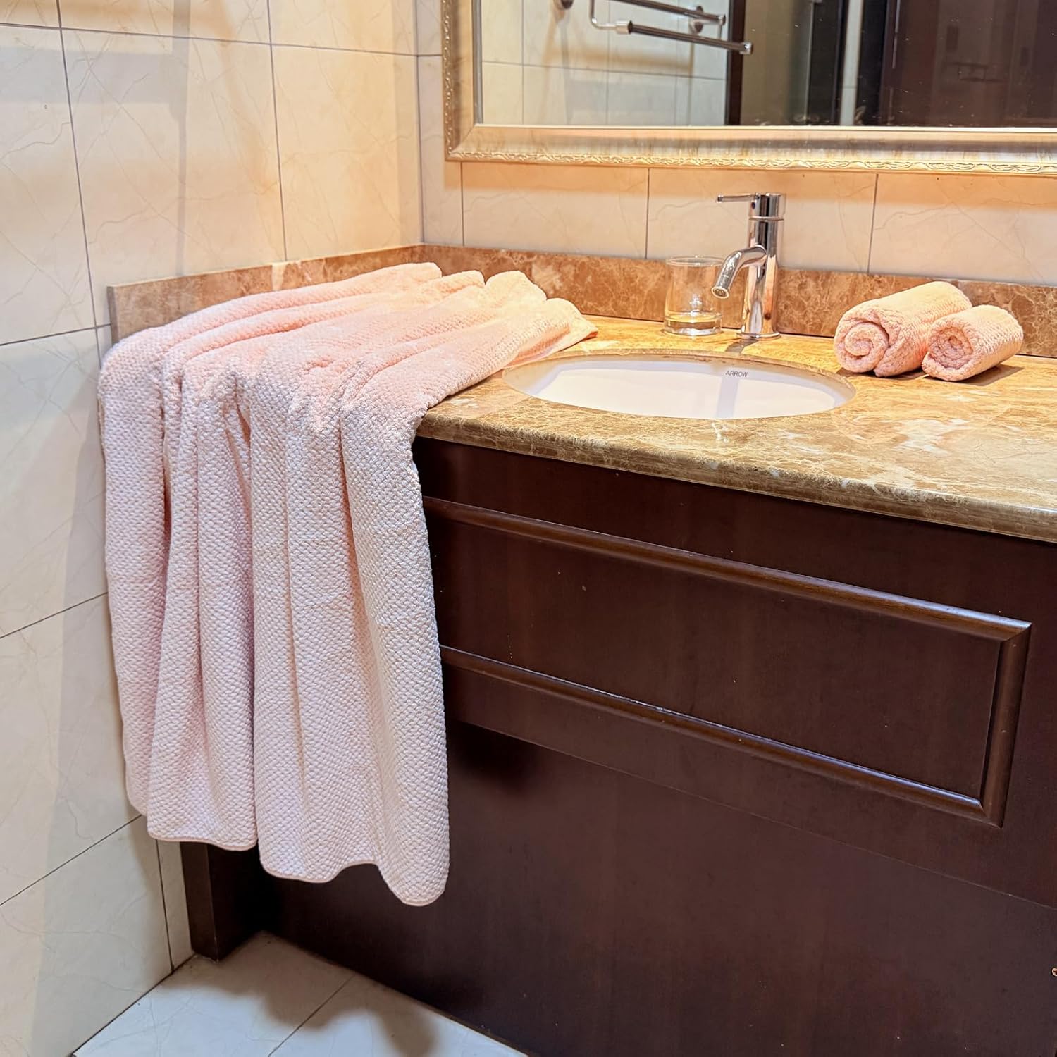 YTYC Oversized Bath Towels 6 Piece Set Super Soft