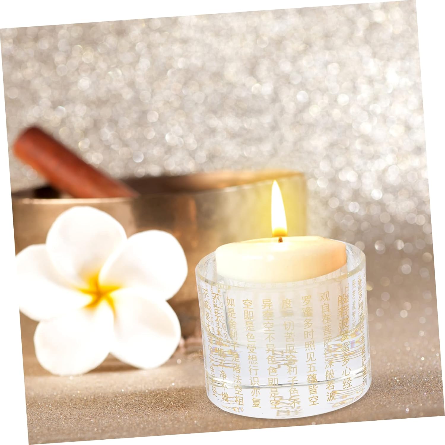 ERINGOGO Buddha Butter Lamp Stand for Home and Meditation