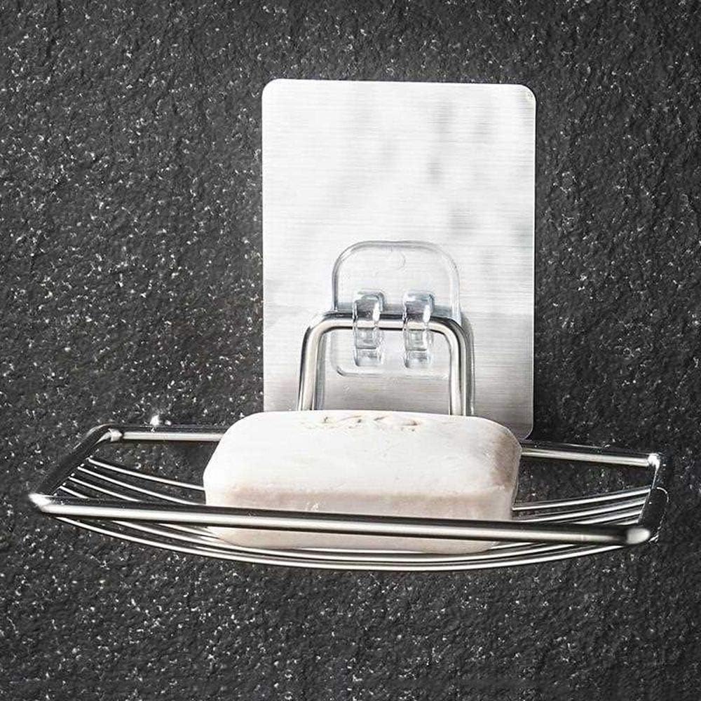 Stainless Steel Self-Adhesive Soap Holder