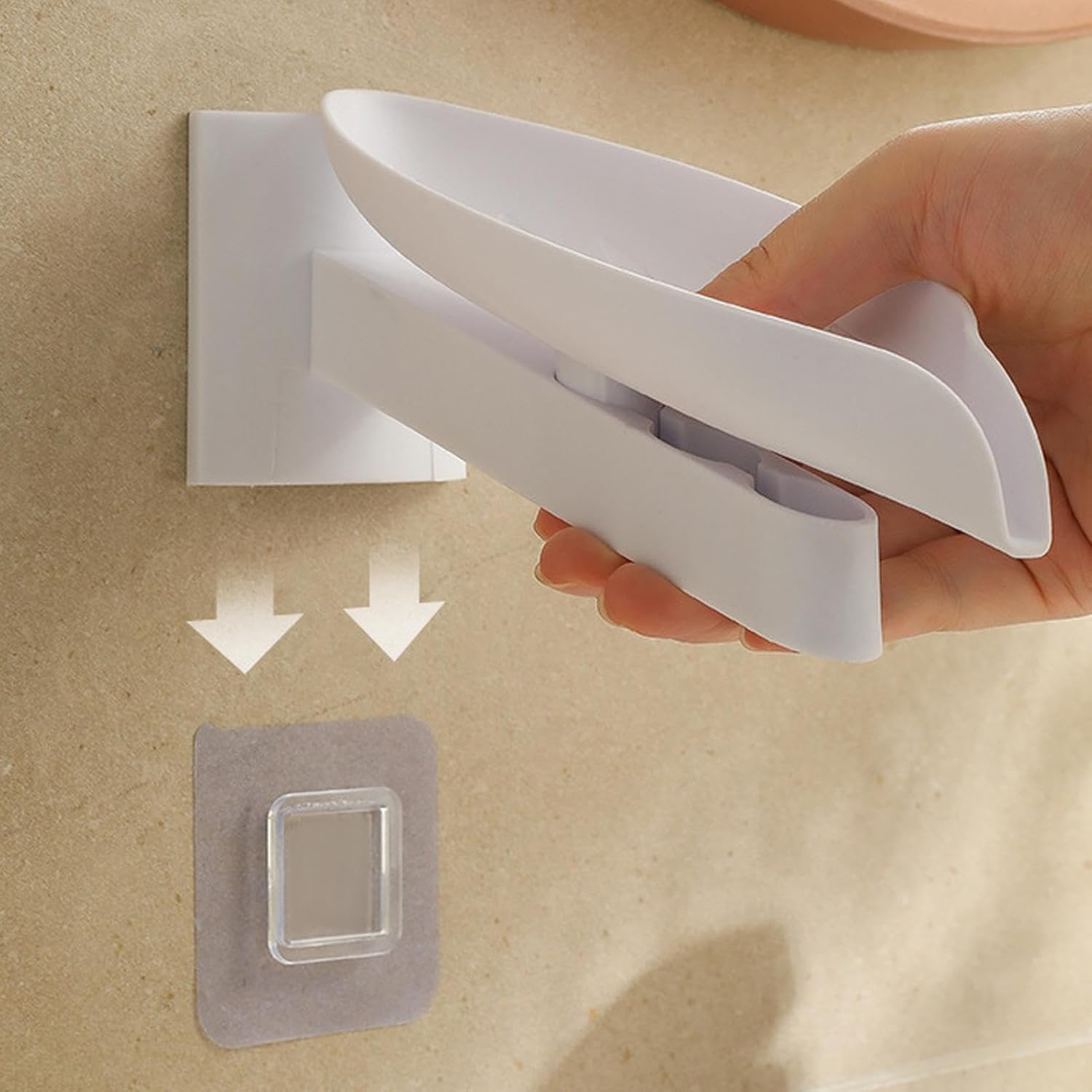 GLANSI Soap Dish Holder - Leaf Drain Soap Rack 1