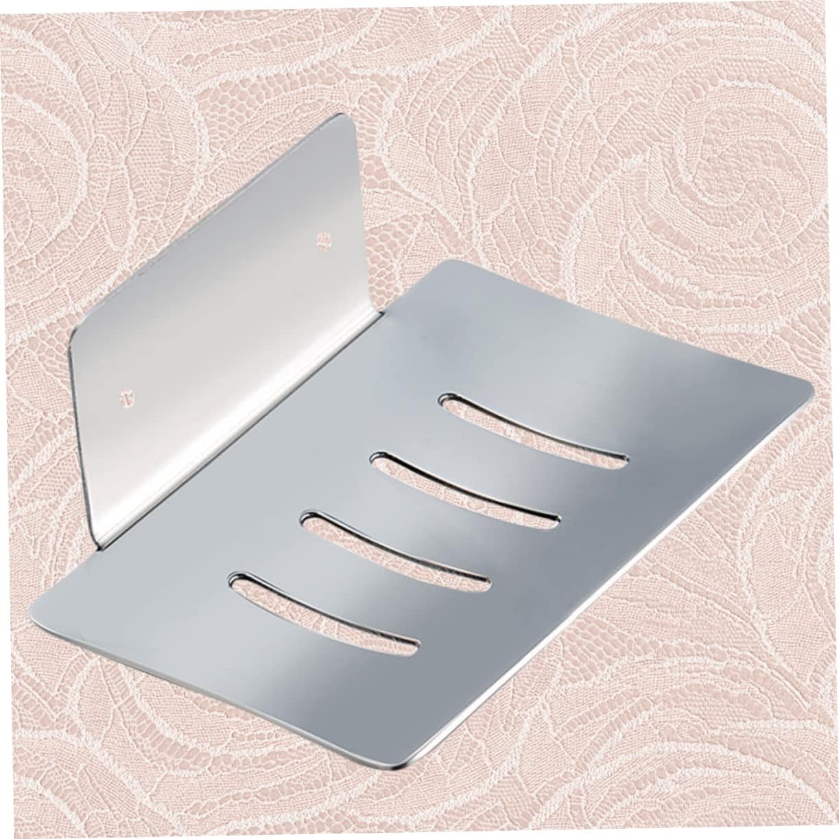 HOOTNEE Wall Mount Soap Holder Stainless Steel Draining Dish