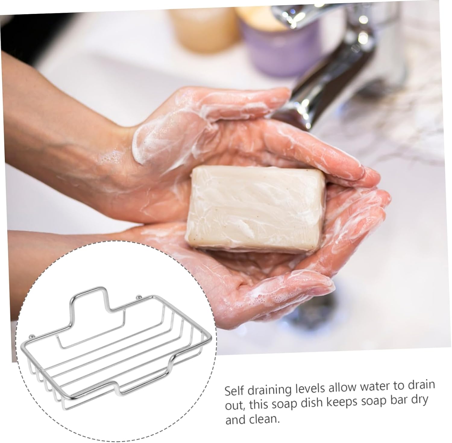 Anneome Stainless Steel Wall Mount Soap Dish