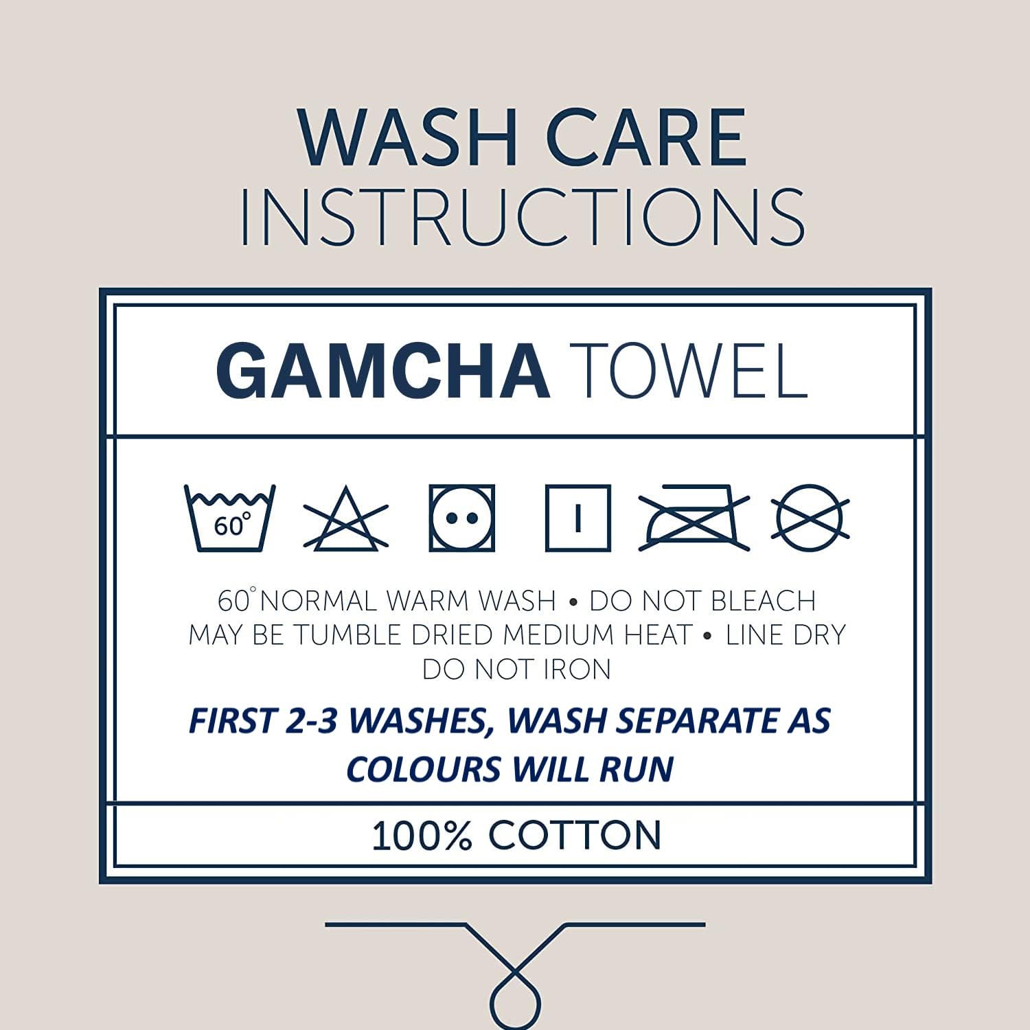 Light Weight Gamcha Bath Towel - Red