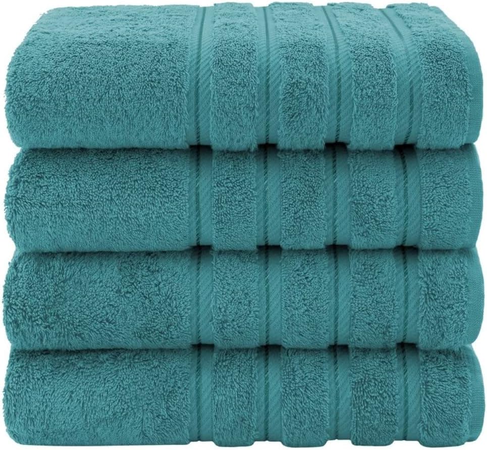 TRP Colonial Blue 4 Piece Beach Towel Set Lightweight Stylish