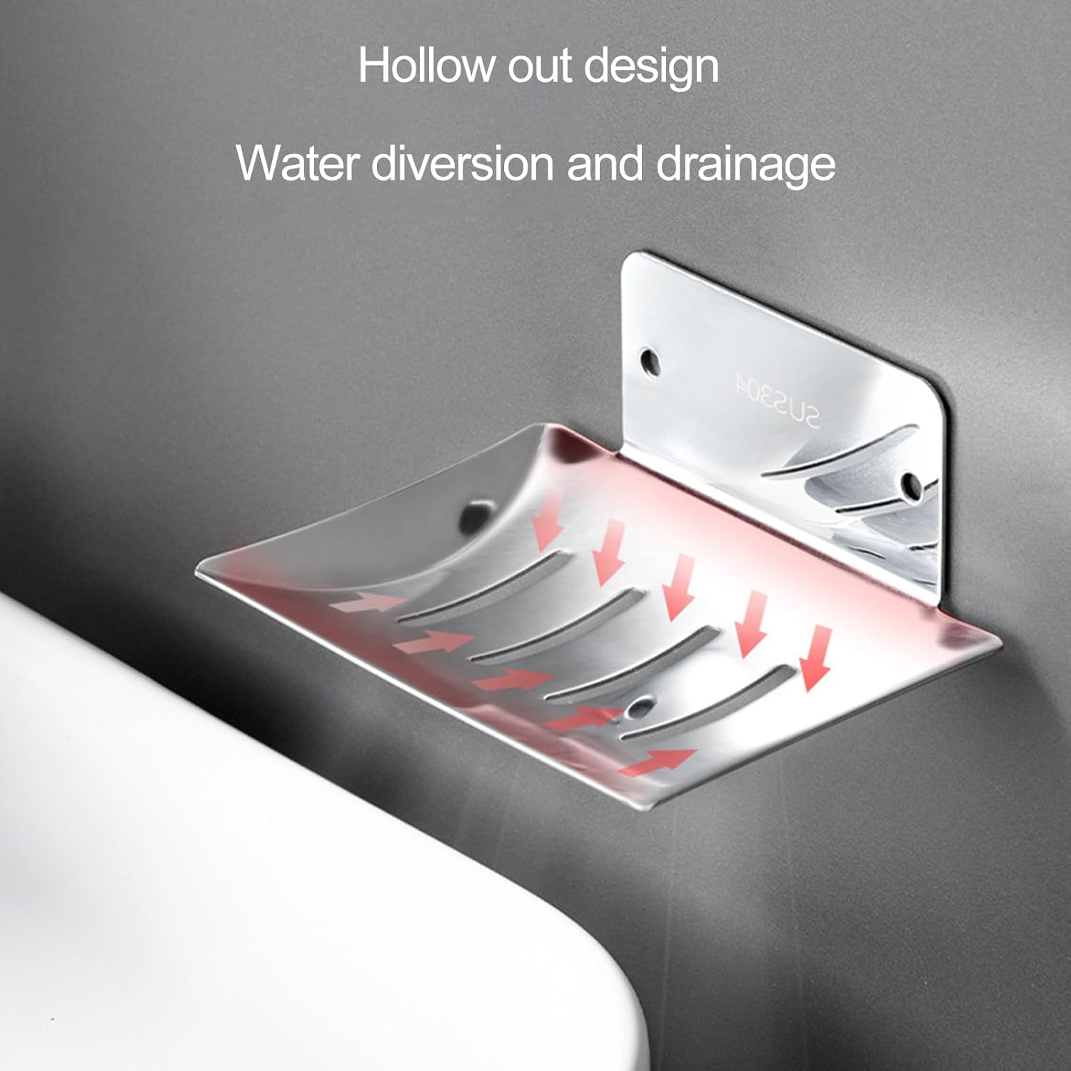 Stainless Steel Soap Holder for Bathroom and Kitchen