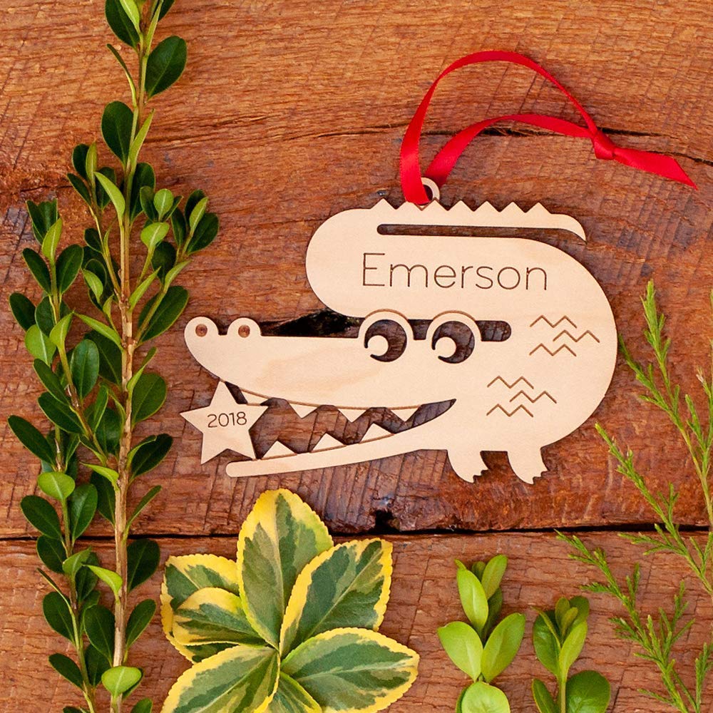 Personalized Babys First Christmas 2024 Wood Ornament