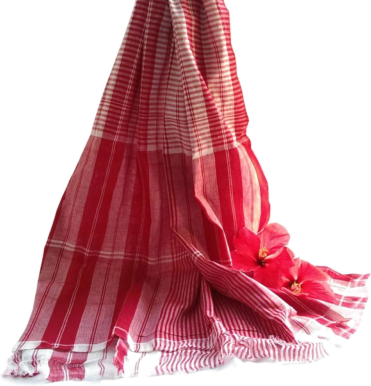 Light Weight Gamcha Bath Towel - Red