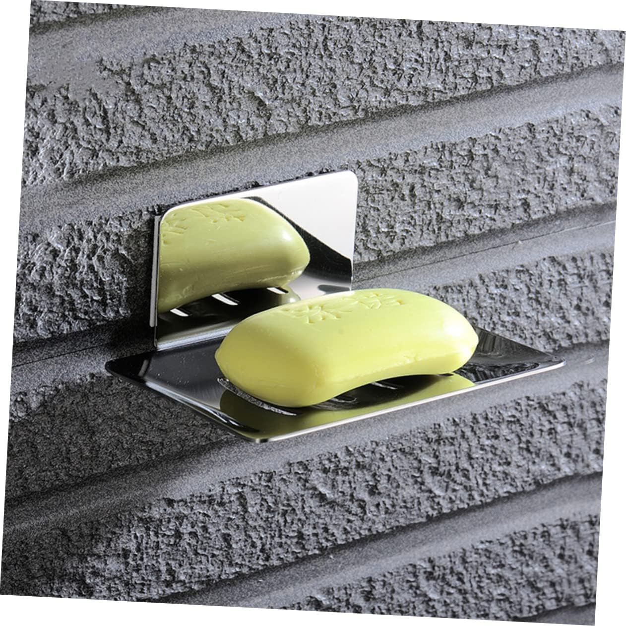 HOLIDYOYO Stainless Steel Soap Dish Holder for Bathroom Kitchen