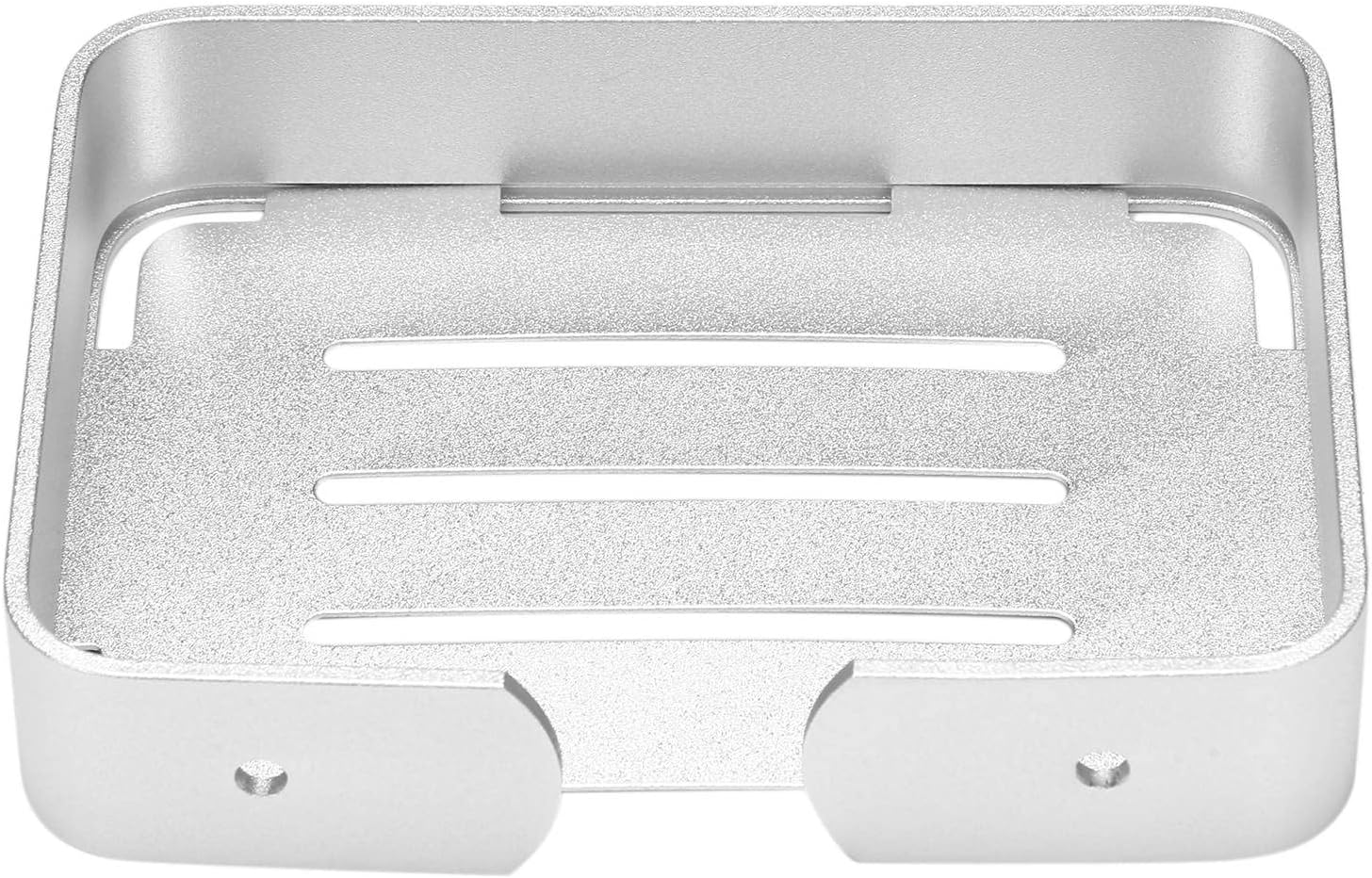 Bloepum Square Soap Dish Holder Silver