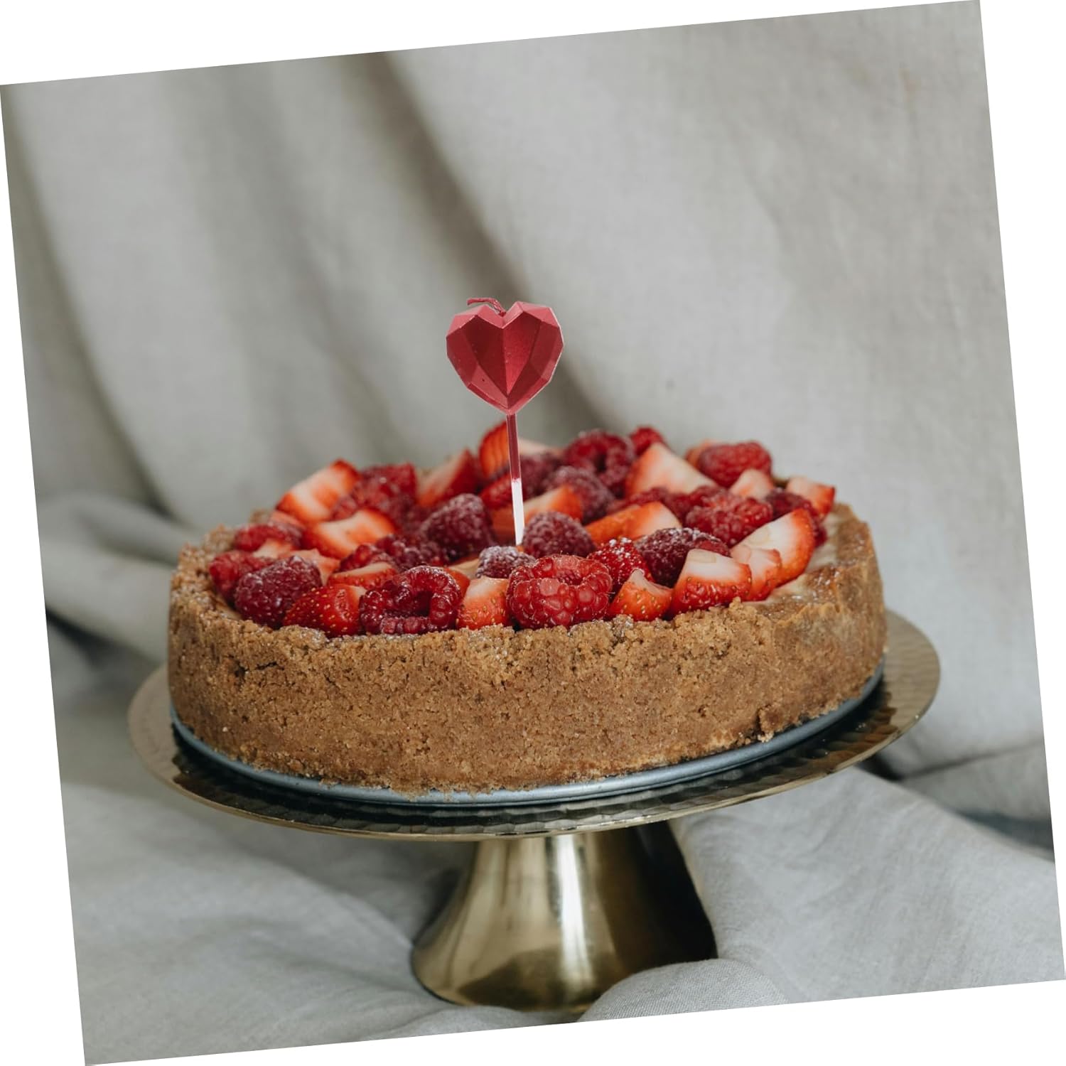 Happyyami 8pcs Unique Heart Birthday Candles