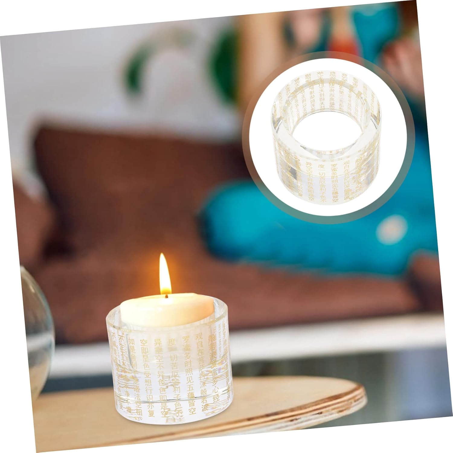 ERINGOGO Buddha Butter Lamp Stand for Home and Meditation