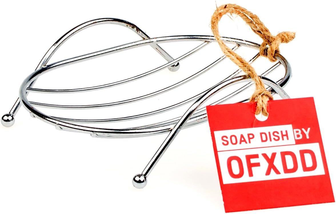 OFXDD Wire Soap Dish Holder Stainless Steel Bathroom Kitchen Holder