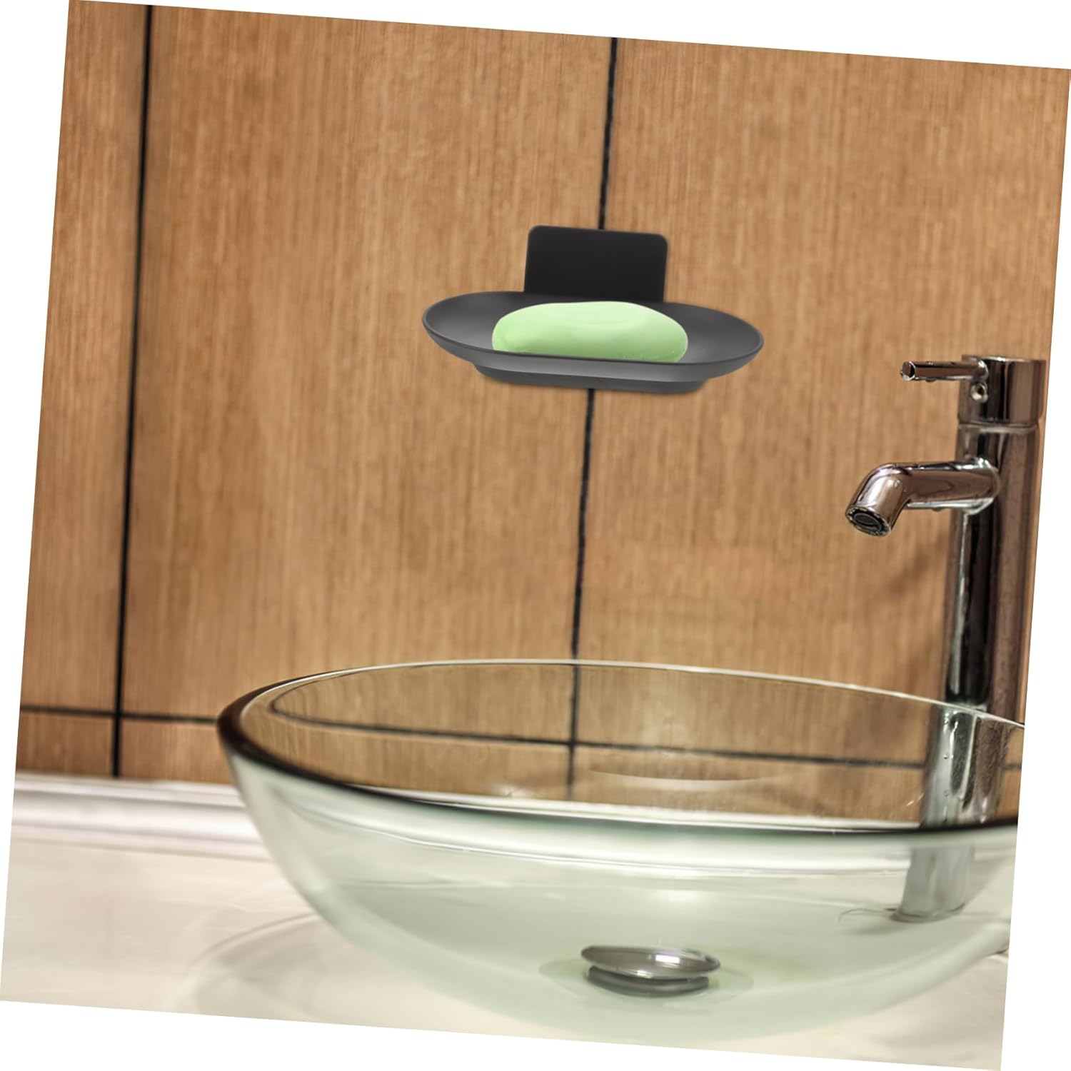 Modern Wall-Mounted Soap Dish Aluminum Self Draining for Home Hotel