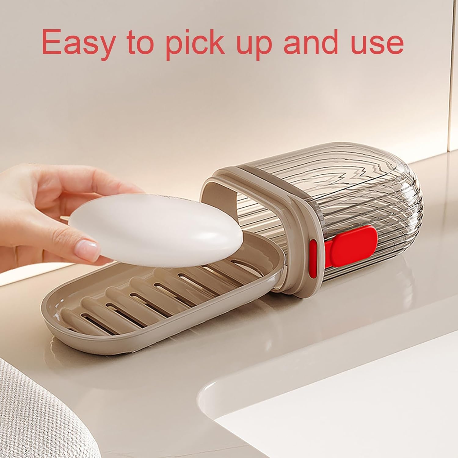 Travel Soap Container with Lock Design