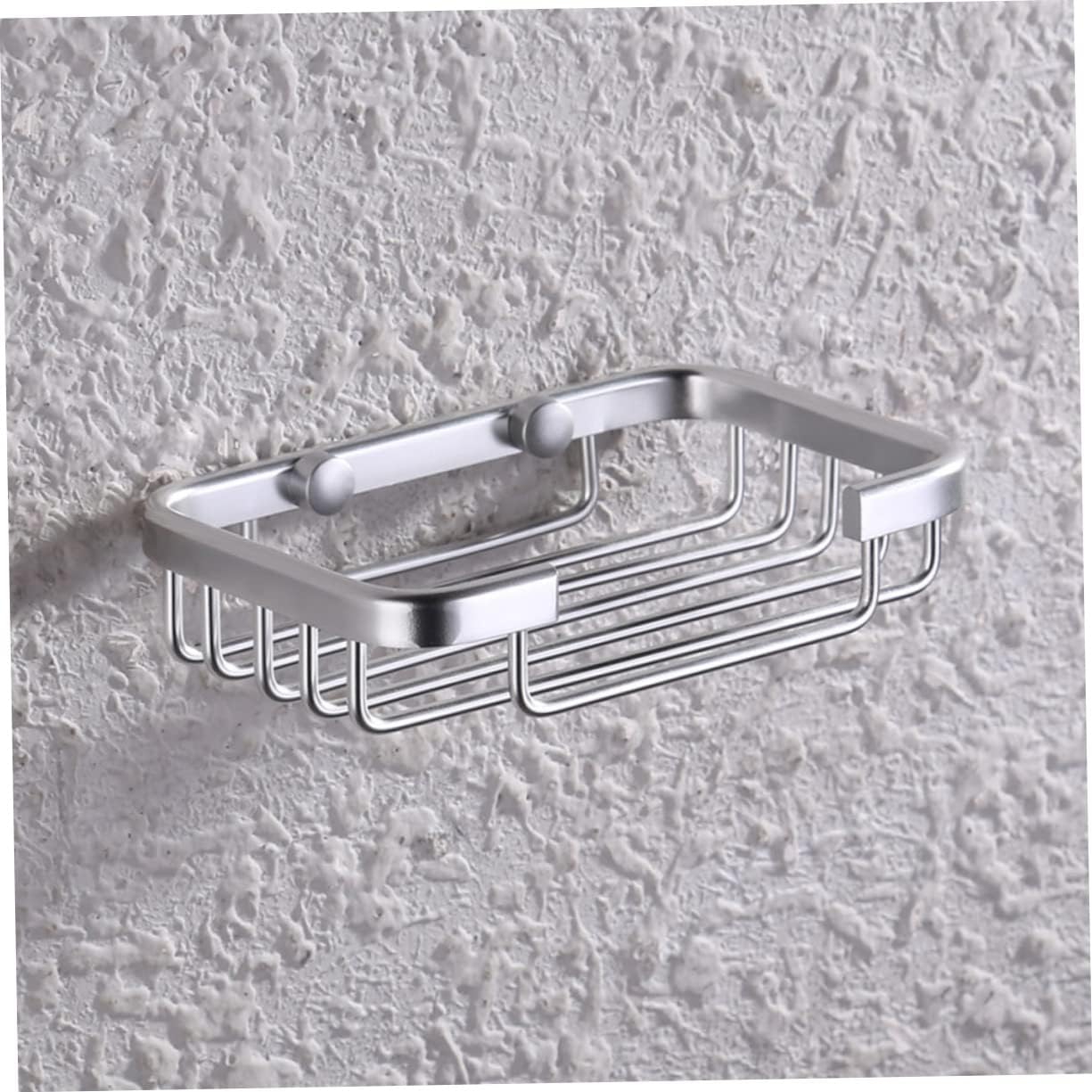 MAGICLULU Aluminium Soap Dish Holder with Drain Silver Finish