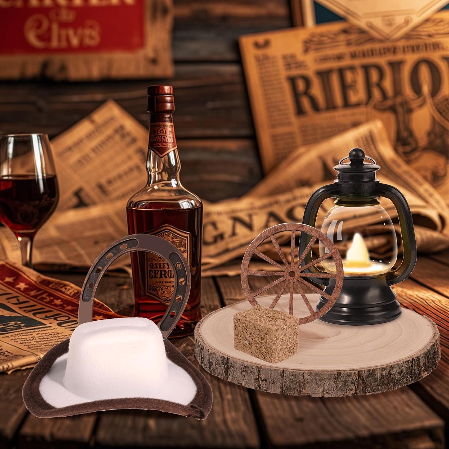 Wayyogh 18PCS Western Party Decorations Set