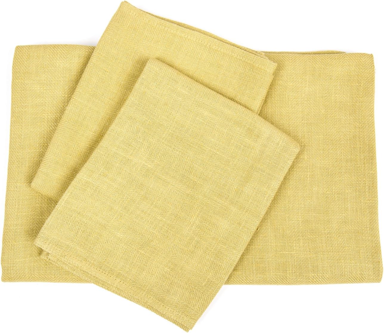 LinenMe Citrine Towel Set 2 Bath Towels 2 Hand Towels