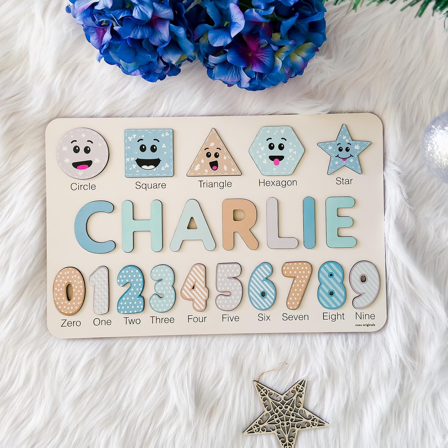 Personalized Wooden Name Puzzle for Babies and Toddlers
