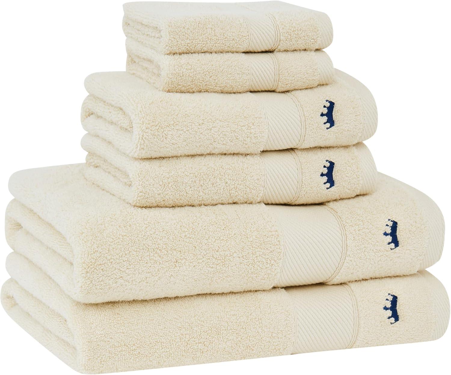 ROYAL VELVET Classic Beige 6 Piece Towel Set 1