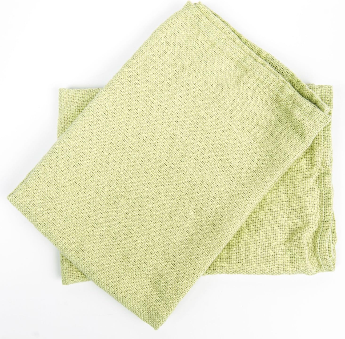 LinenMe Rustico Hand Towels Set of 2 Light Green