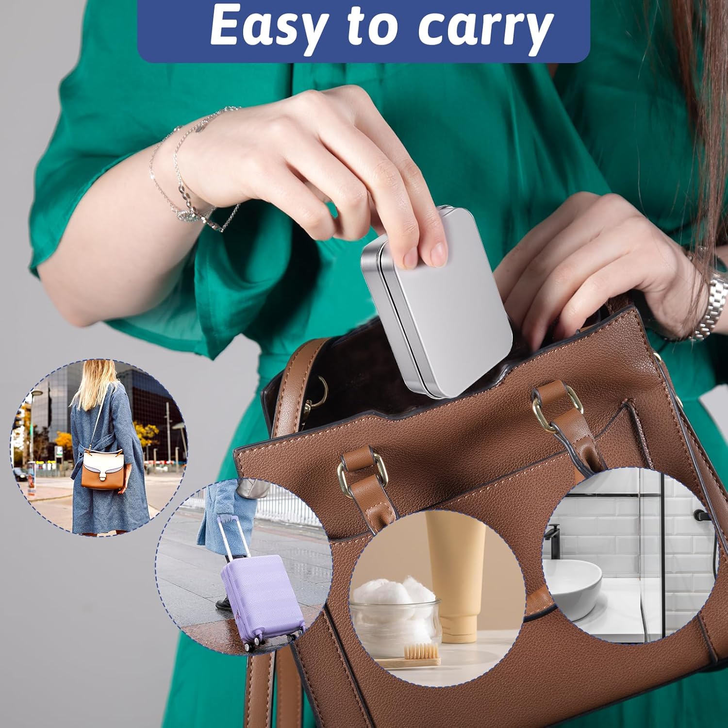 Durable Aluminum Soap Case with Lid for Travel