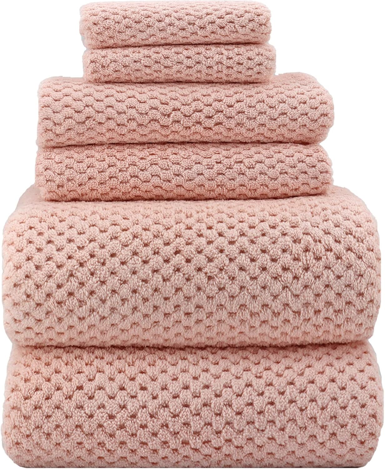 YTYC Oversized Bath Towels 6 Piece Set Super Soft