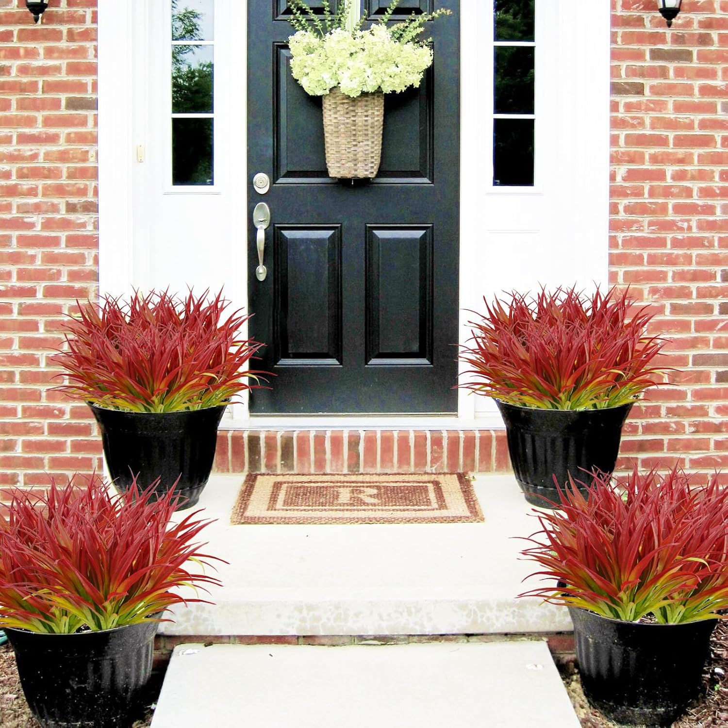 24Pcs Artificial Grass Plants for Home Garden Decor 1