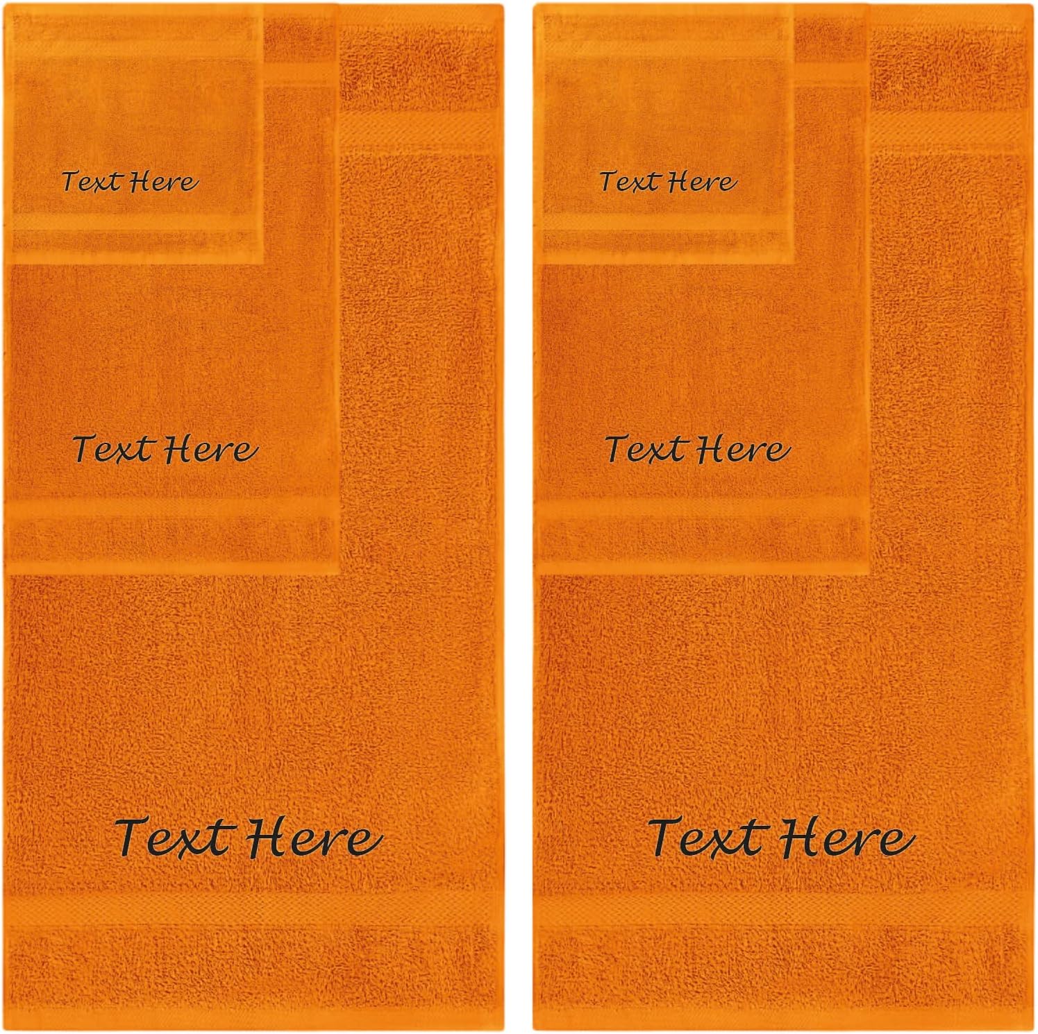 Personalized Passion Towels Set - 6 Pack 1