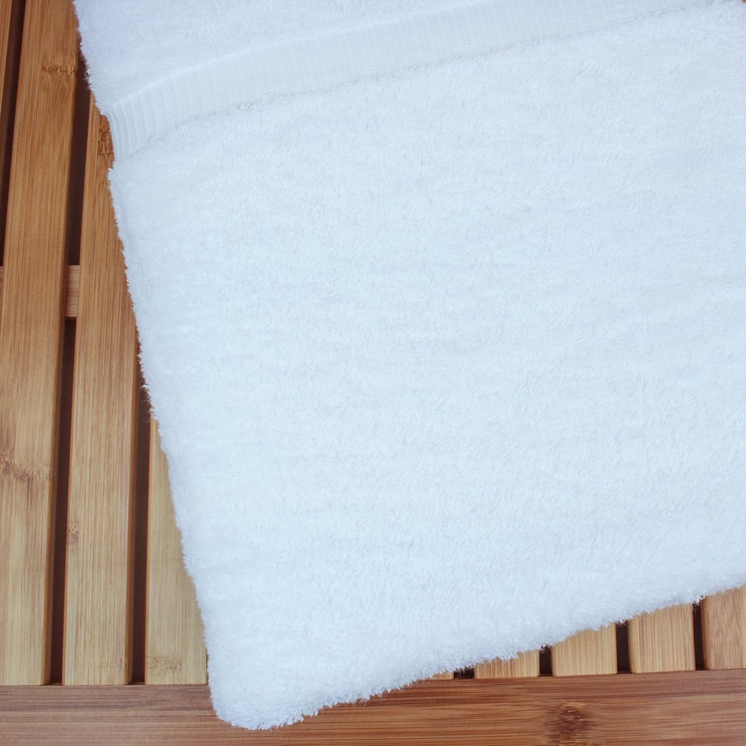 100 Turkish Cotton 750 GSM Bath Towel Set of 1 White