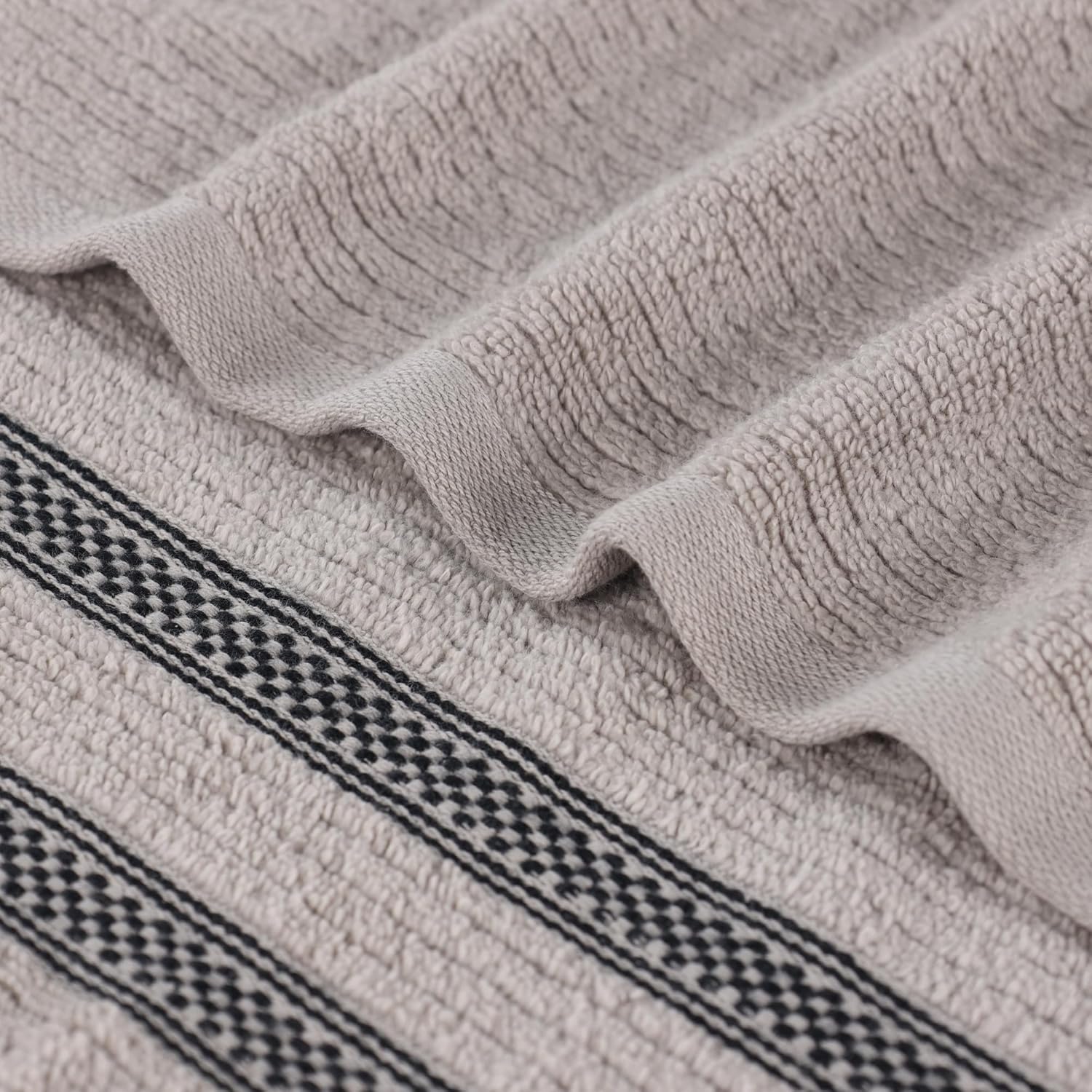 BLUENILEMILLS BNM Zero Twist Cotton Bath Towel Set of 3 Grey