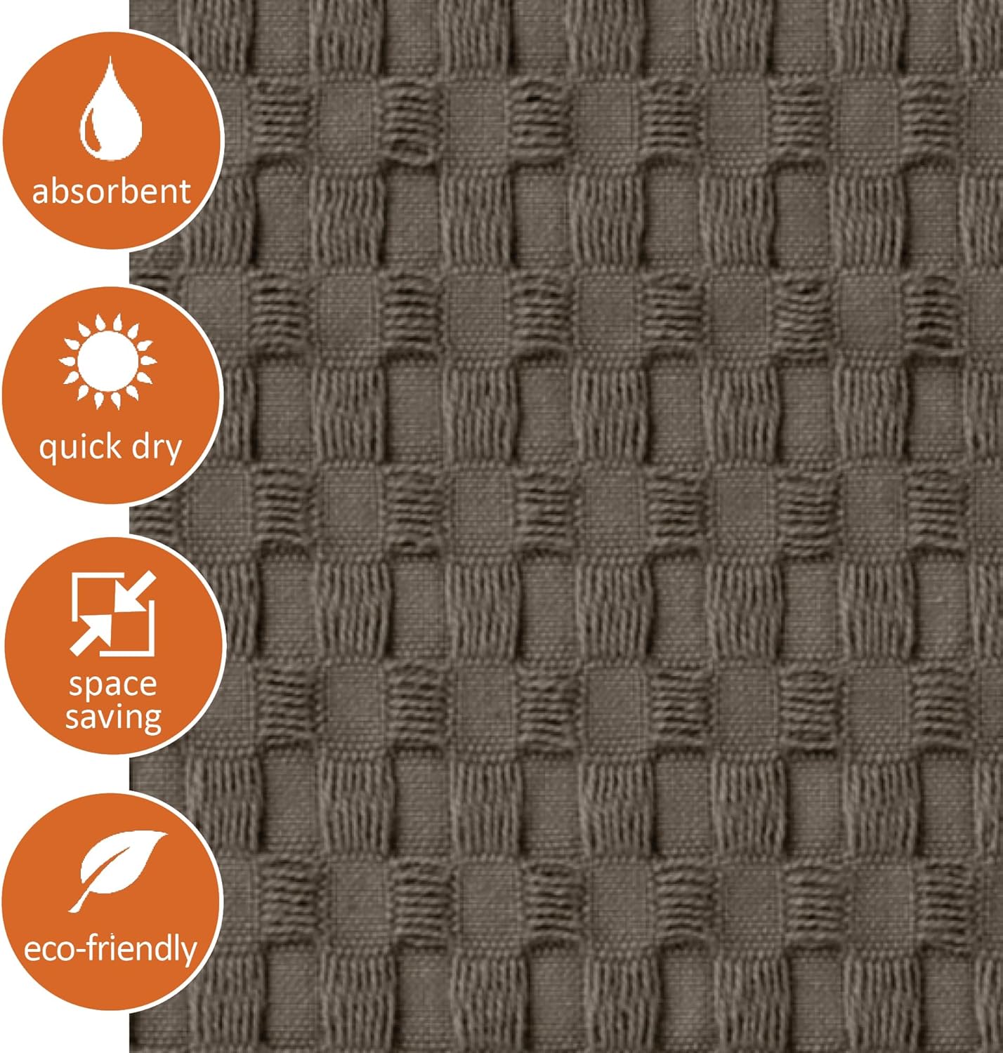 GILDEN TREE Waffle Towel Set of 4 Stone 1