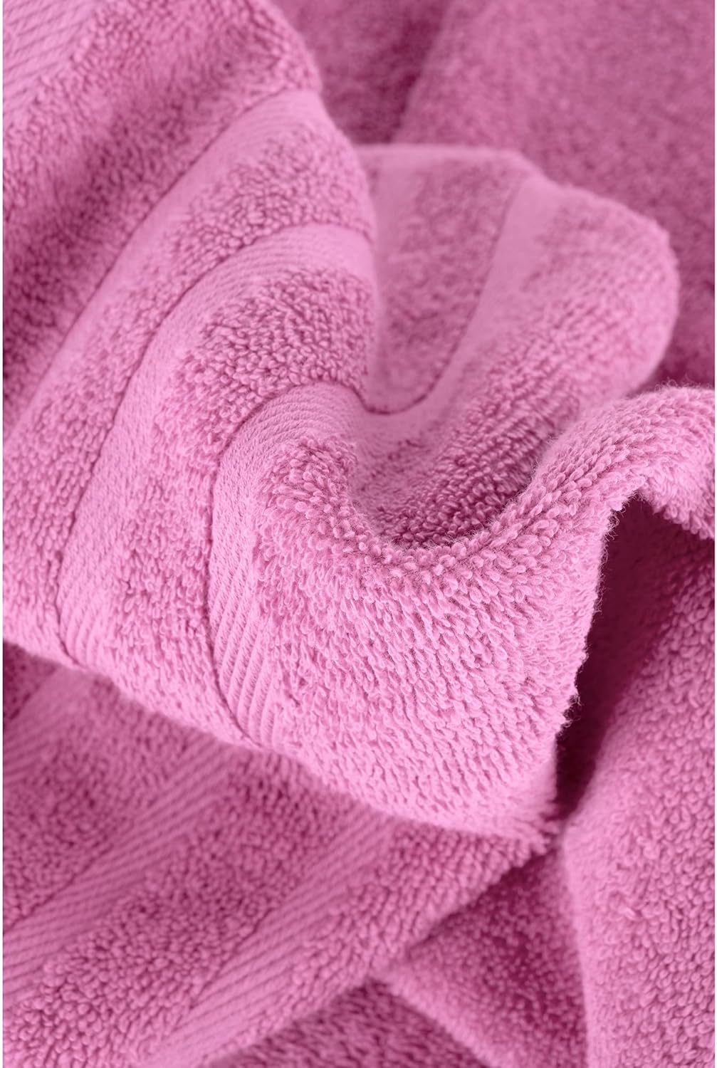 Rosyn Home Hotel Spa Quality 6 Piece Bath Towel Set Pink 1