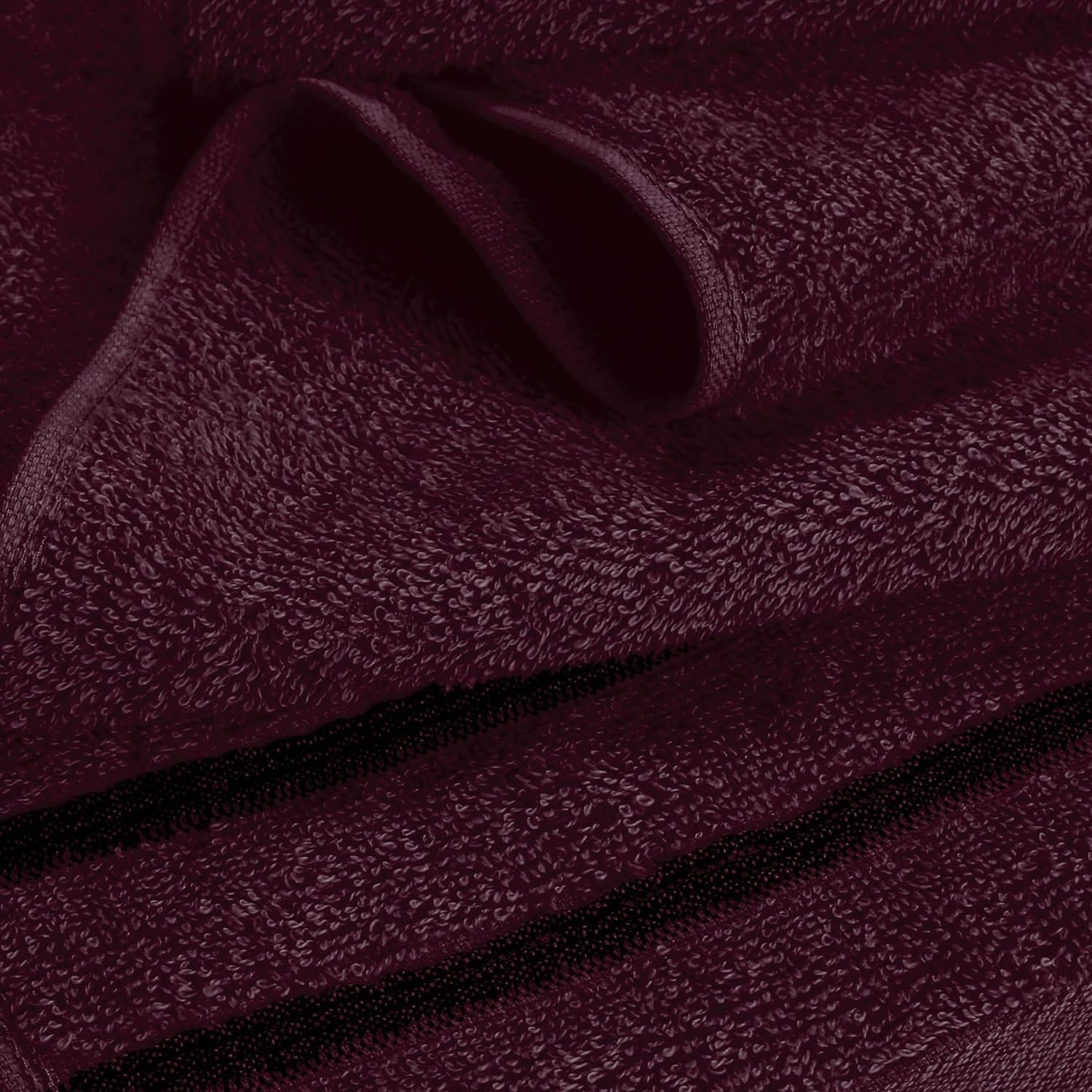 MyOwn Ultra Soft 4 Pack Bath Towel Set 27x54 Inches Burgundy